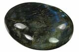 Flashy, Polished Labradorite Palm Stone - Madagascar #142842-4